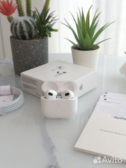 AirPods 3 Premium+ 2024 (Гарантия+Чехол)