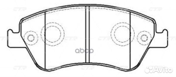 CKT-53 GK1067 Колодки тормозные дисковые пе
