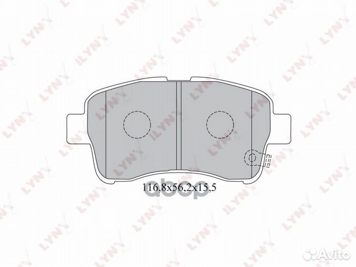 Колодки тормозные дисковые перед suzuki AER