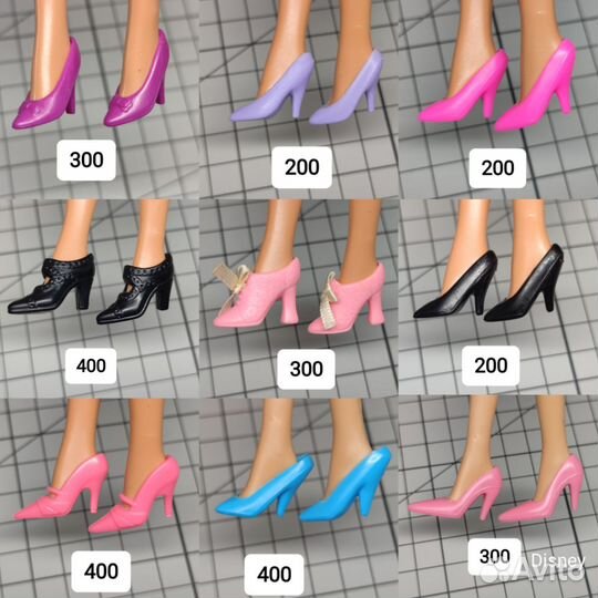 Туфли классические винтажные для Барби