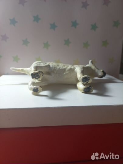 Собака из полимерной глины бультерьер