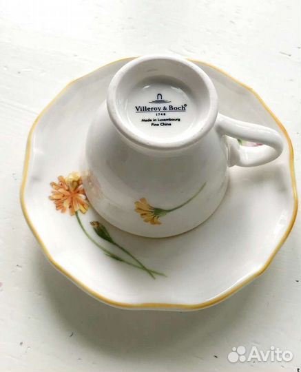 Чашка с блюдцем кофейная