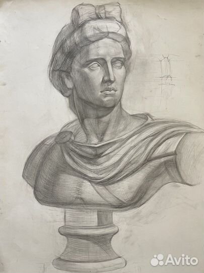 Интерьерная Картина Рисунок Бюст Давида