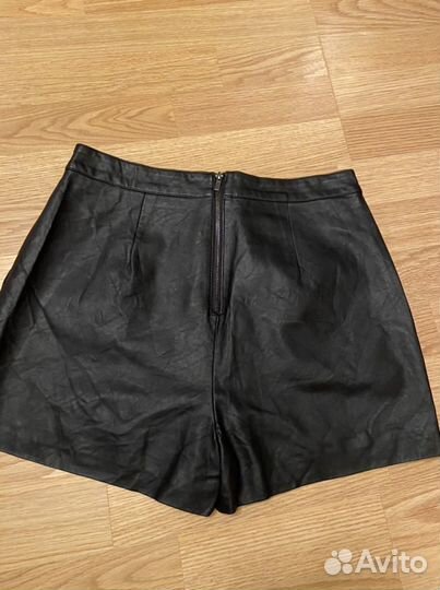Шорты экокожа