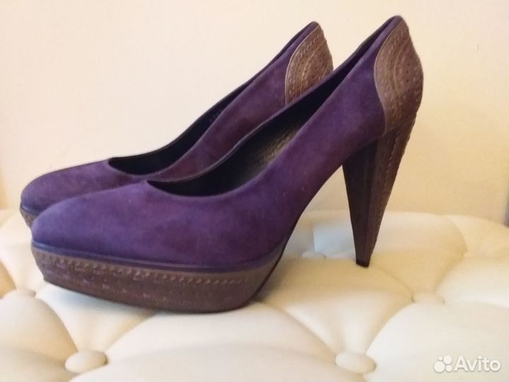 Туфли женские замша Италия Sandro Vicari 40