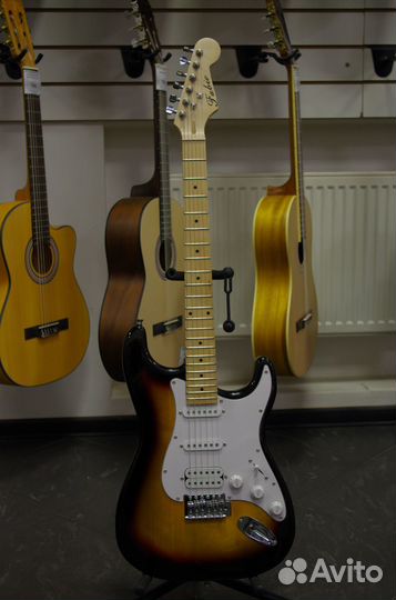 Fabio ST200 SB (Н/S/S) электрогитара, санберст