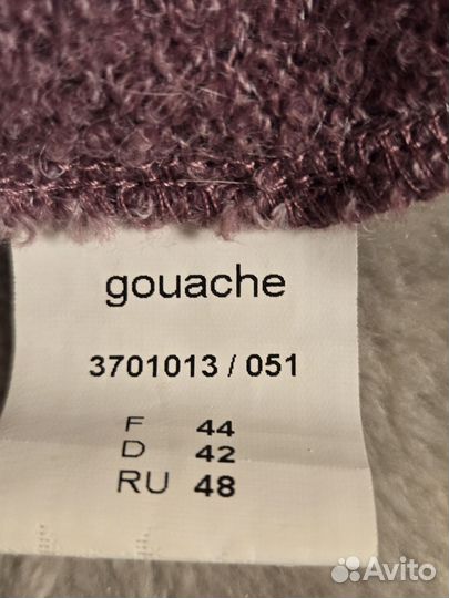 Кофта gouache 48 р-р,в составе шерсть,махер