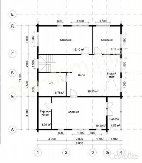 Проект элитного дома из бруса 12х9 № эд-100