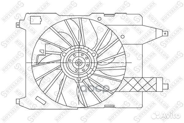 Вентилятор радиатора renault megane 1.4-2.0 02