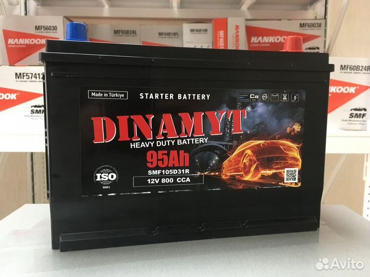 Аккумулятор Dinamyt 95Ah 800A обратная полярность