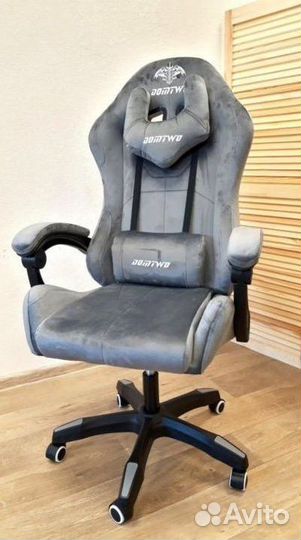 Компьютерное игровое кресло геймерское с массажем