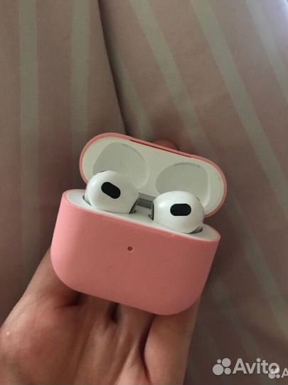 Чехол на airpods 3 розовый