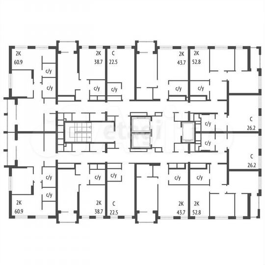 Квартира-студия, 22,5 м², 20/24 эт.