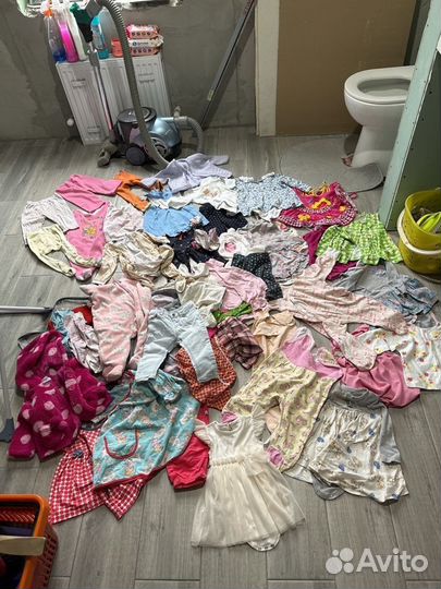 Вещи пакетом на девочку 74 80 86