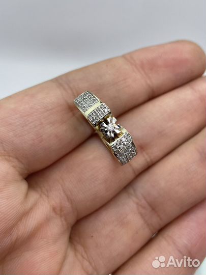 Золотое кольцо с брилл. 0.21 ct., р.17.75