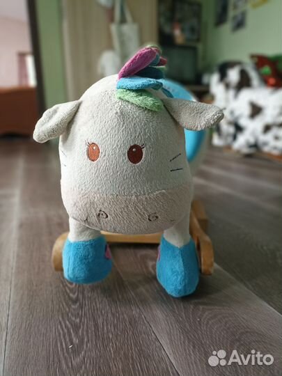 Лошадка качалка с музыкой от 1 года до 3х