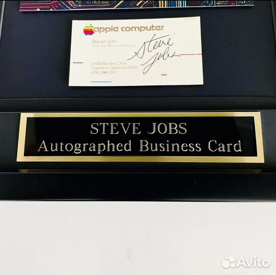 Автограф Стива Джобса (+ сертификат)
