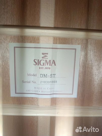 Акустическая гитара sigma DM-ST