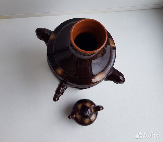 Самовар. Обливная керамика. Период СССР