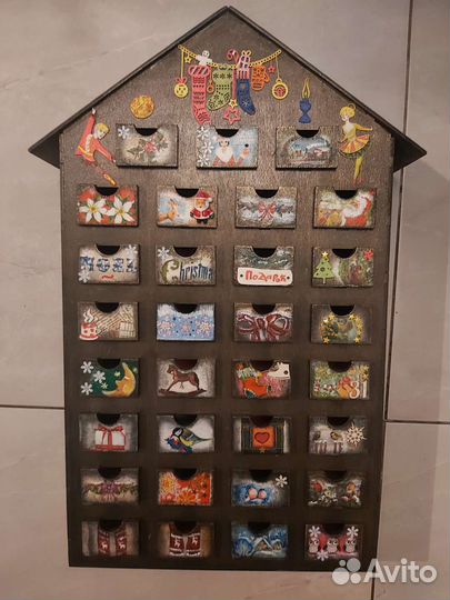 Адвент календарь (деревянный)