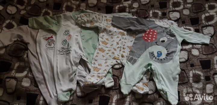 Детские вещи пакетом 0-6 месяцев