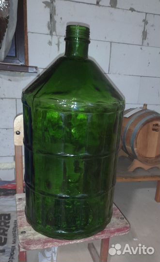Бутыль стеклянный. 20литров.казацкий