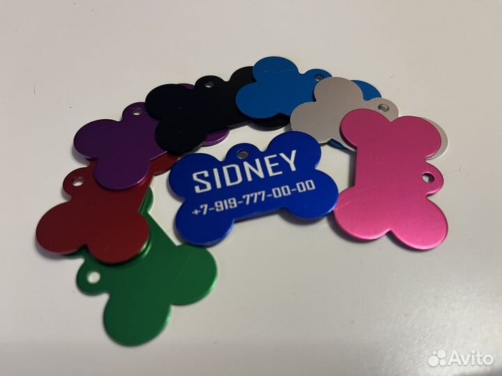 Адресник для собаки, кошки с гравировкой