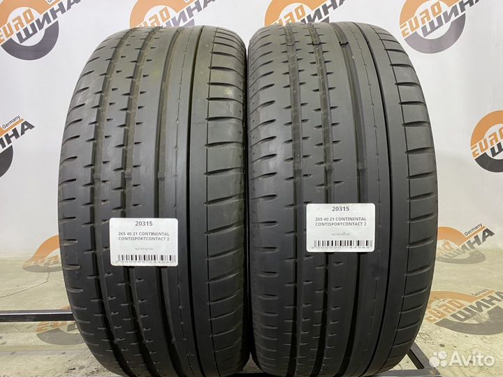 Continental ContiSportContact 2 265/40 R21