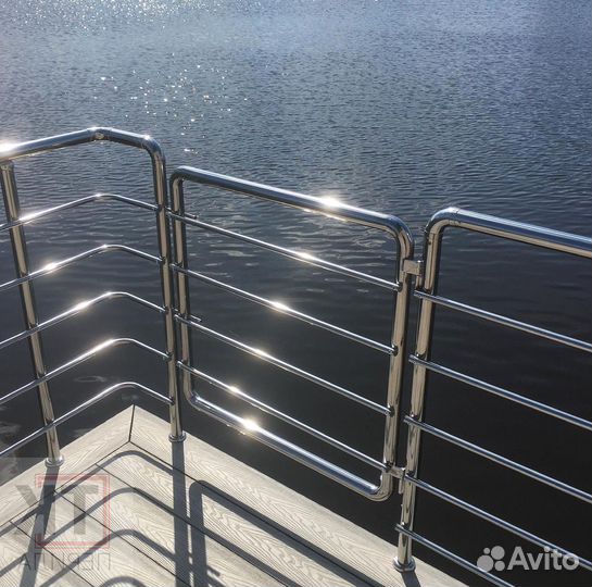 Перила из нержавейки, ограждение