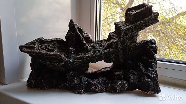 Декорации для аквариума: Корабль, кувшин