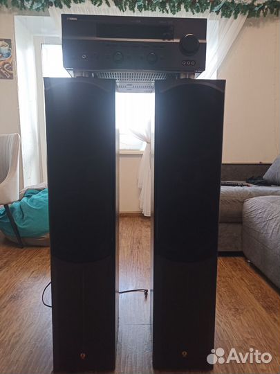 Ресивер Yamaha и напольные колонки Sven (Комплект)