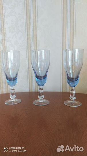 Хрустальные рюмки на ножке СССР
