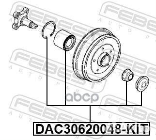 DAC30620048-KIT р/к подшипника ступицы задний