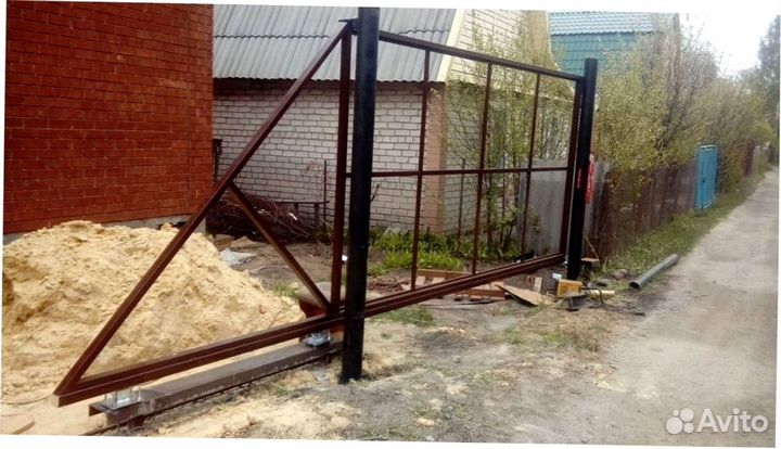 Каркас откатных ворот