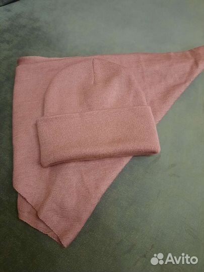 Комплект шапка и косынка