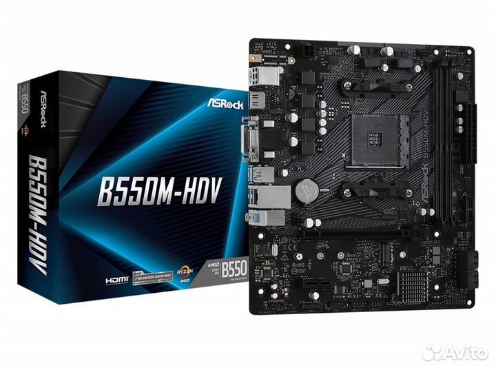 Материнская плата B550 + Ryzen 5 5600