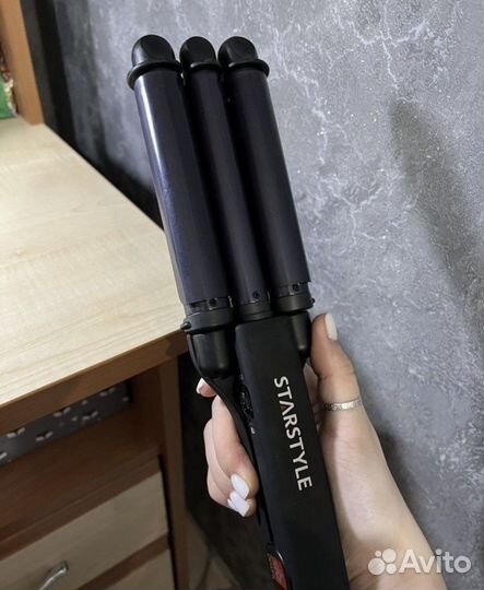 Плойка для завивки волос тройная Dewal