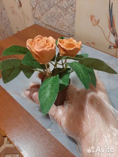 Шоколадные горшочки с шоколадными цветами