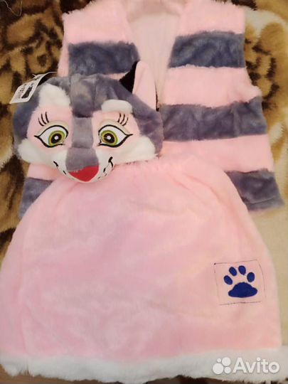 Новогодний костюм кошечка новый 3-7 лет
