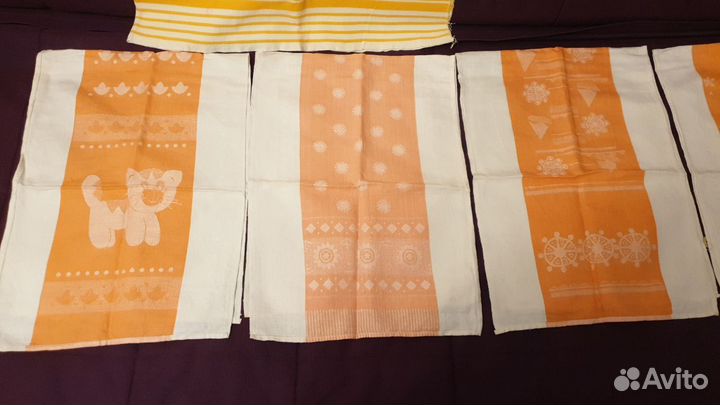 Полотенца льняные, вафельные СССР