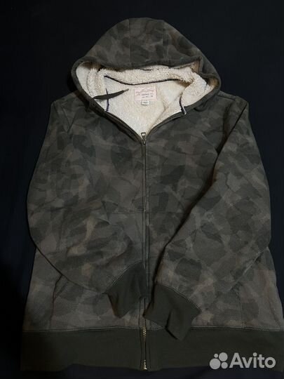 Зипка с мехом камо y2k
