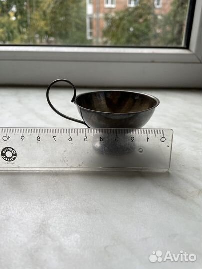 Соусница/ чашка Швеция серебро 830 проба