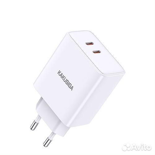 Сзу kakusiga KSC-922 2xUSB-C 40W fast charge White