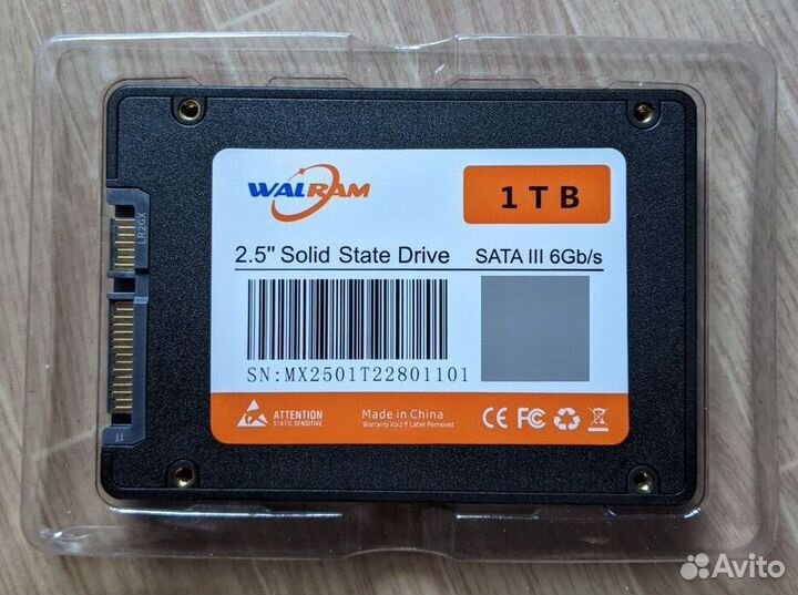 SSD Walram на 1 TB (новый )