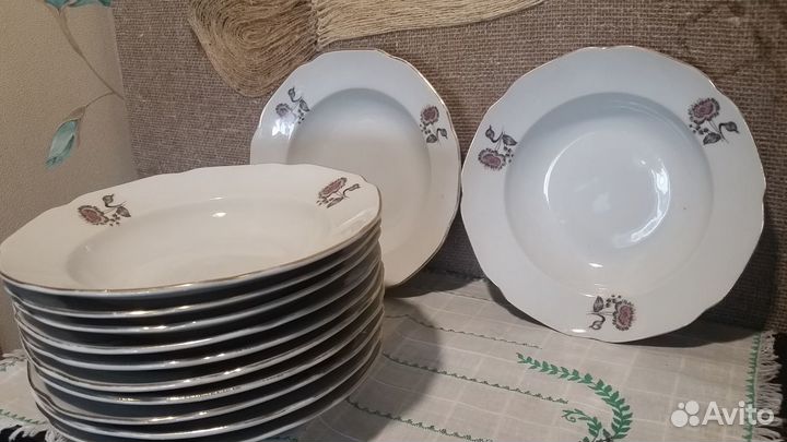 Фарфоровые тарелки из СССР