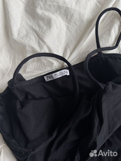 Zara боди черное L