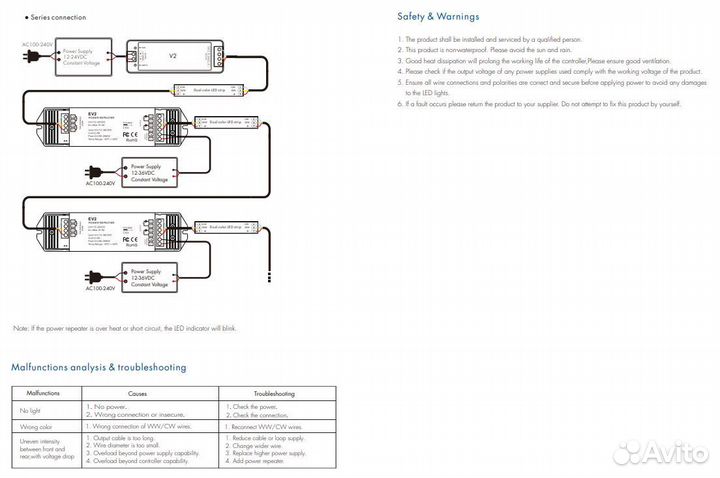 EV2 Power Repeater 2CH Constant Voltage