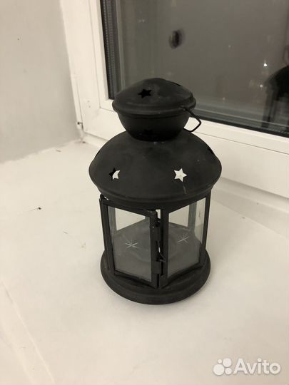 Фонарь для свечи икеа подсвечник