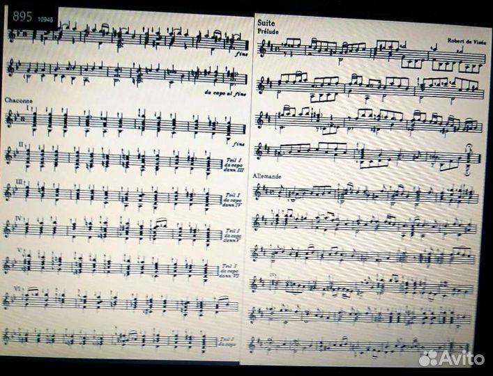 Ноты для классической гитары