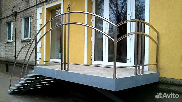 Перила с поручнем пвх